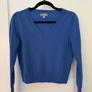 J Crew blue cashmere sweater